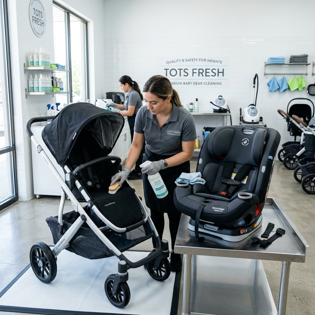 Higienização de carrinhos de bebê
